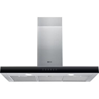 Bauknecht DBHBS 92C LT X - Wandhaube, Schwarz/Edelstahl, 90 cm